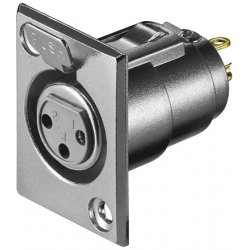 goobay Mikrofon-Einbaubuchse 3Pin | 11973