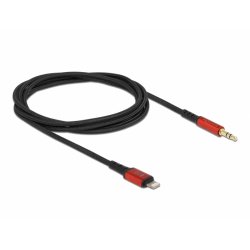 DeLOCK 86587 audio cable 1.5 m 3.5mm Lightning Black