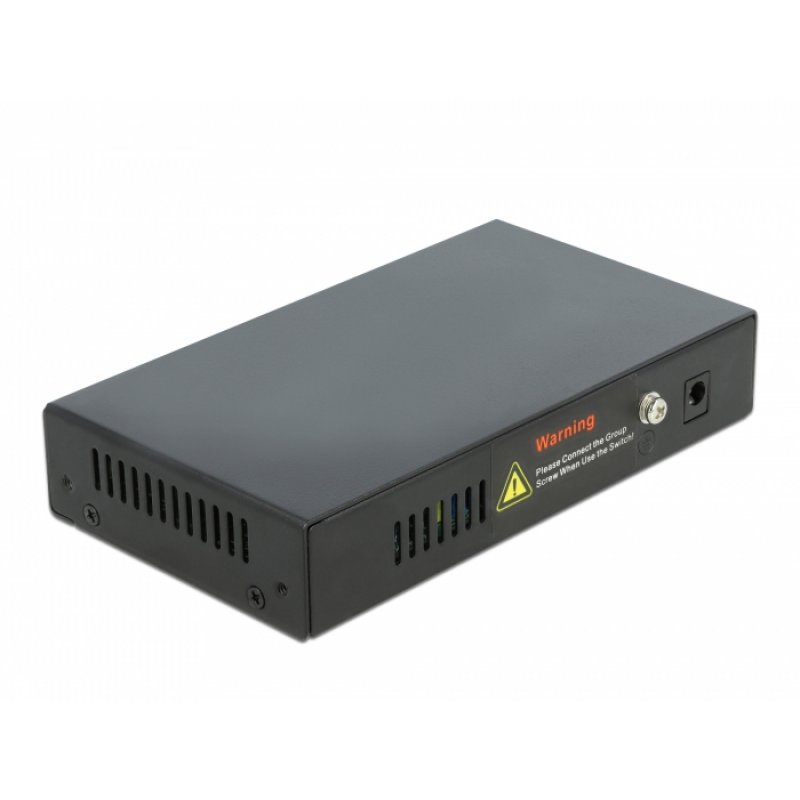 DeLOCK 87765 commutateur réseau Gigabit Ethernet (10/100/1000) Connexion Ethernet, supportant l'alimentation via ce por