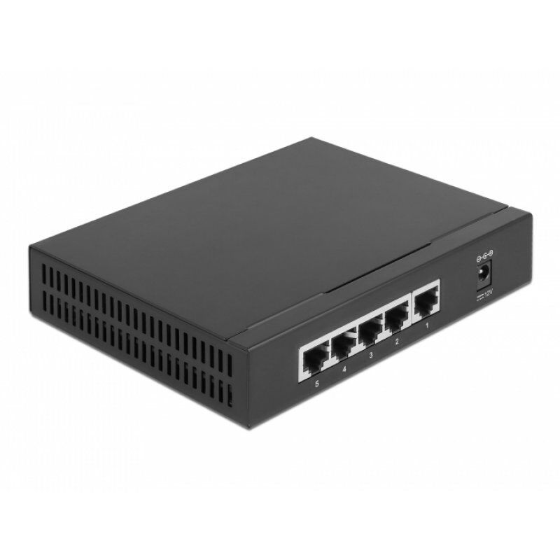 DeLOCK 87781 network switch 2.5G Ethernet (100/1000/2500) Black