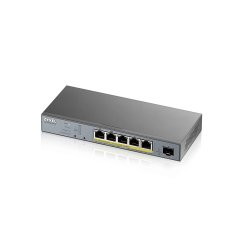 ZyXEL GS1350-6HP           PoE/GE/UNM/06 | 6xPoE/ PoE-Budget 60W +1 J. Neb. Pro