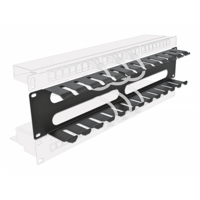 DeLOCK 66553 rack accessory Cable management panel