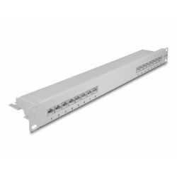 DeLOCK 19" Patchpanel 16P Cat.6A 1HE gy | 66877
