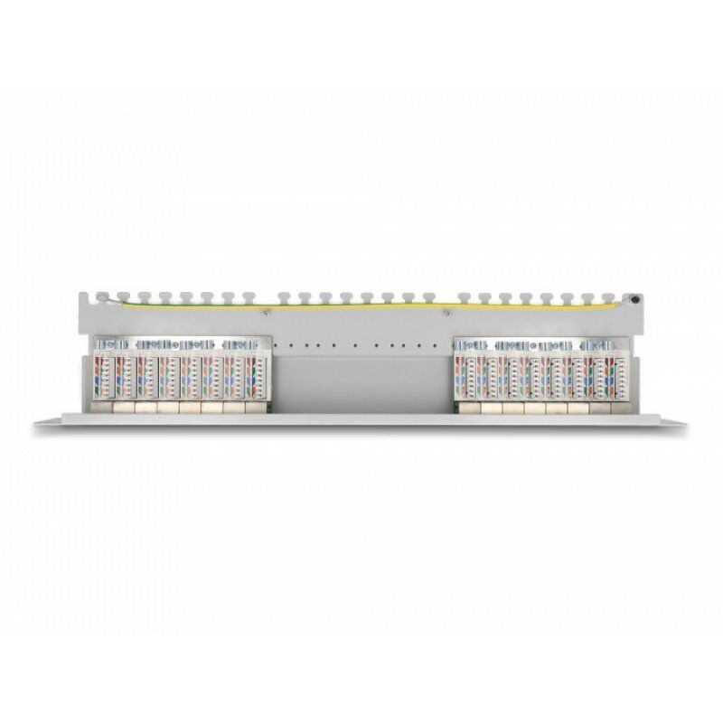 DeLOCK 19" Patchpanel 16P Cat.6A 1HE gy | 66877