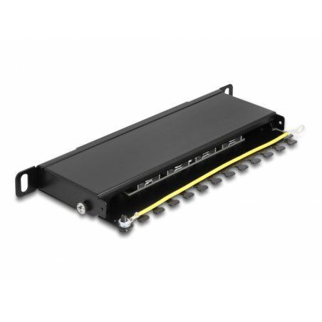 DeLOCK 10" Patchpanel 8P Cat.6A 0,5HE bk | 66870