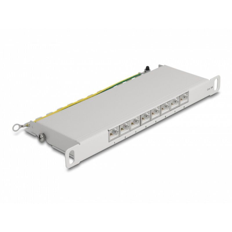 DeLOCK 10" Patchpanel 8P Cat.6A 0,5HE gy | 66871