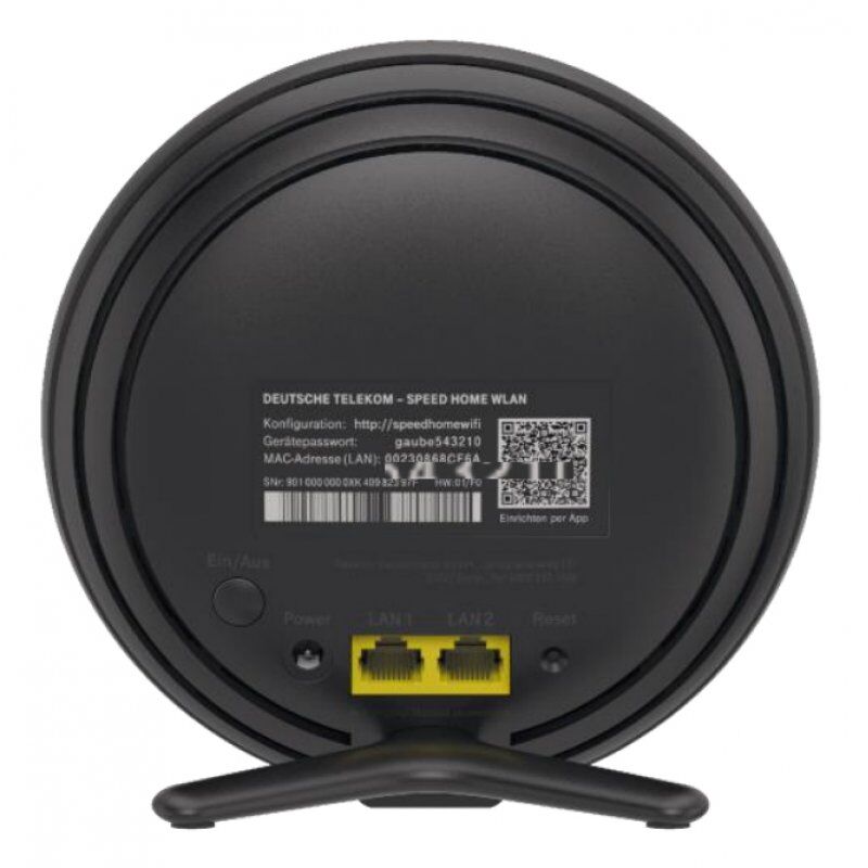 Telekom 40823475 point d'accès réseaux locaux sans fil 4800 Mbit/s Noir