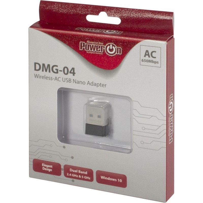 Inter-Tech DMG-04 Wi-Fi 5 USB  (650Mbps) | 88888151