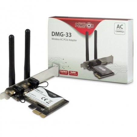 Inter-Tech DMG-33 Wi-Fi 5 PCIe Ad.-1300M | 88888153