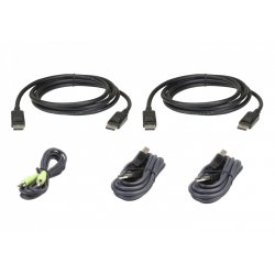 ATEN USB DP Dual KVM Kabel Set 1,8m | 2L-7D02UDPX5