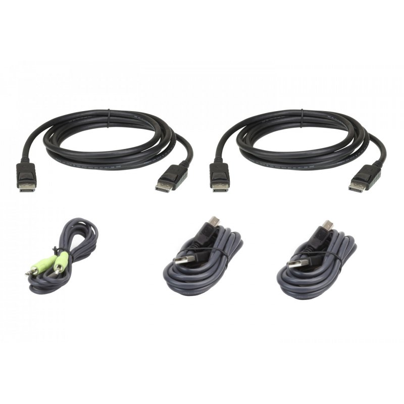 ATEN USB DP Dual KVM Kabel Set 1,8m | 2L-7D02UDPX5