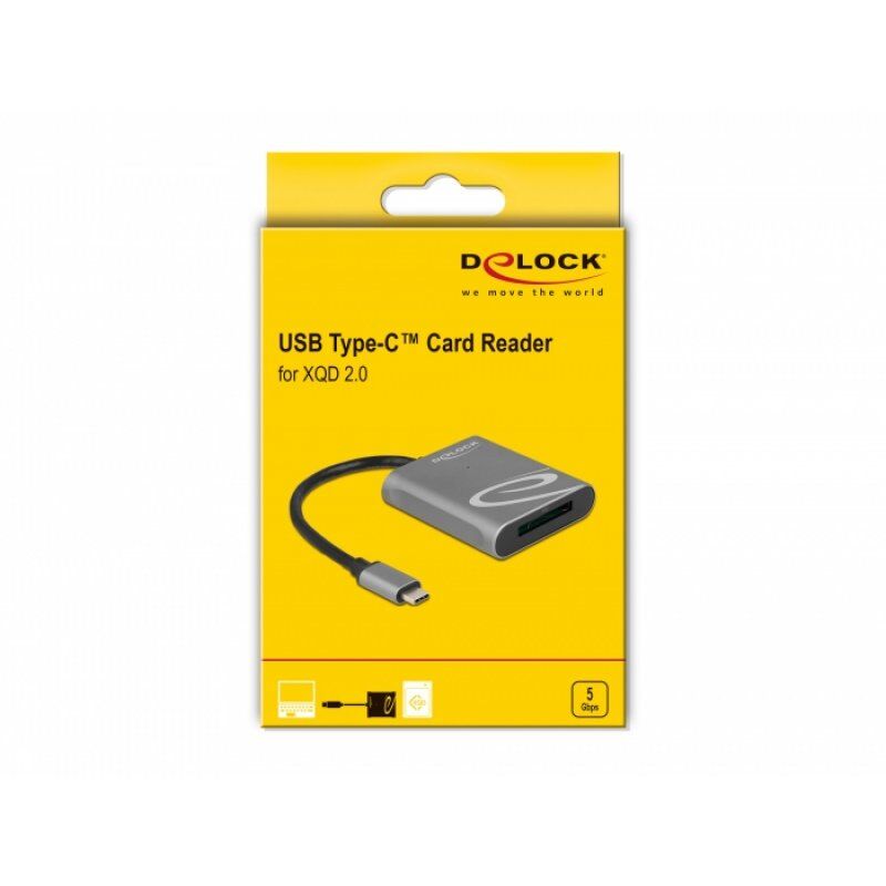 DeLOCK USB-C Card Reader f. XQD 2.0 SK | 91741