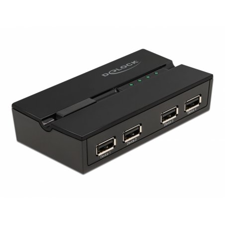 Delock USB 2.0 Switch f. 4 PC an 4Geräte | 11494