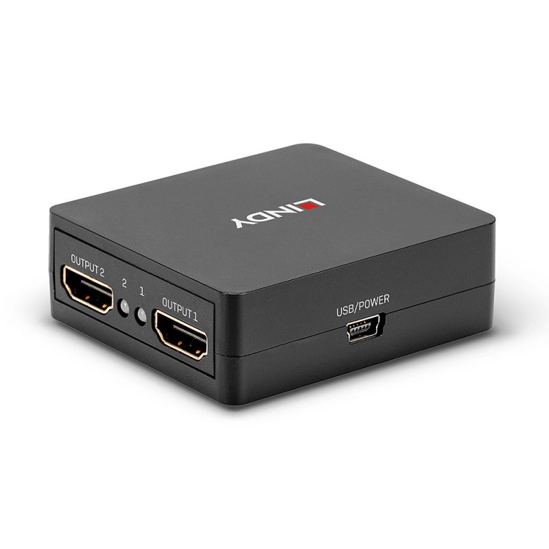 Lin 2 Port HDMI 18G Splitter Kompakt | 38358