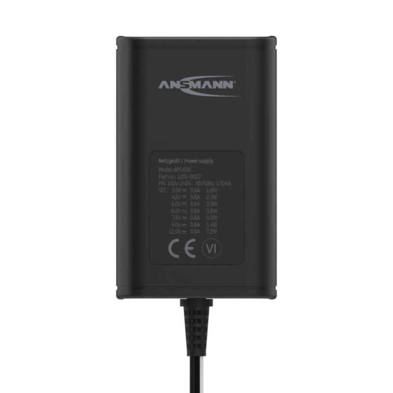 Ansmann APS 600 unité d'alimentation d'énergie 7,2 W Noir