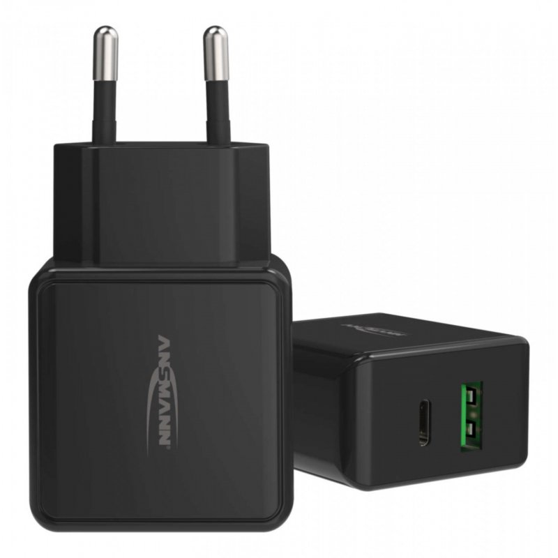 Ansm Home Charger HC218PD             bk | 3A 18W 2 Port USB