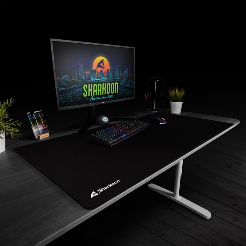 Sharkoon 1337 V2 Big Tapis de souris de jeu Noir