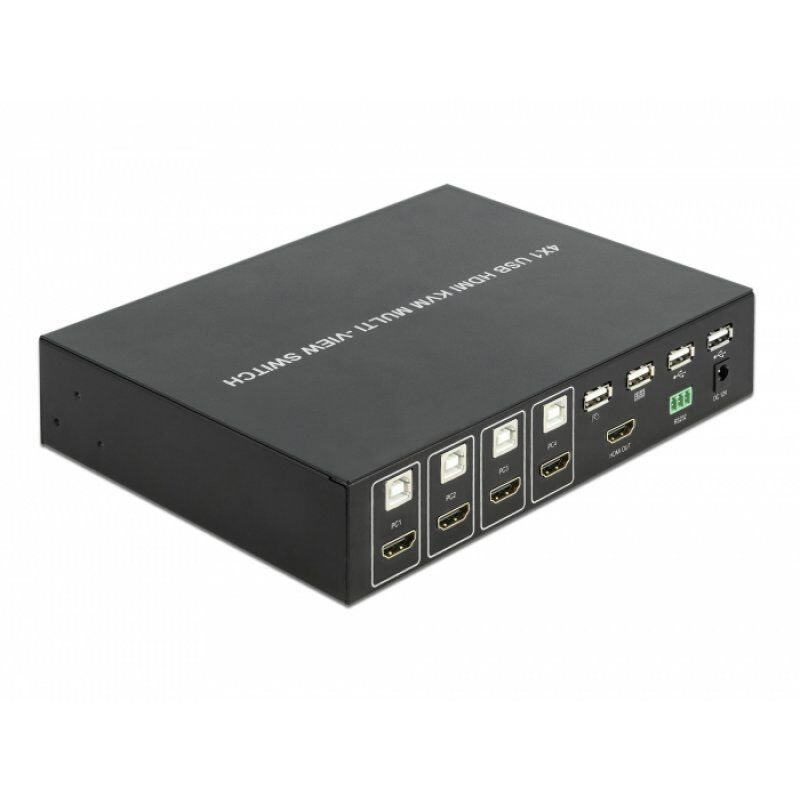 DeLOCK KVM 4in1 Multivi. Sw 4xHDMI USB 2 | 11488