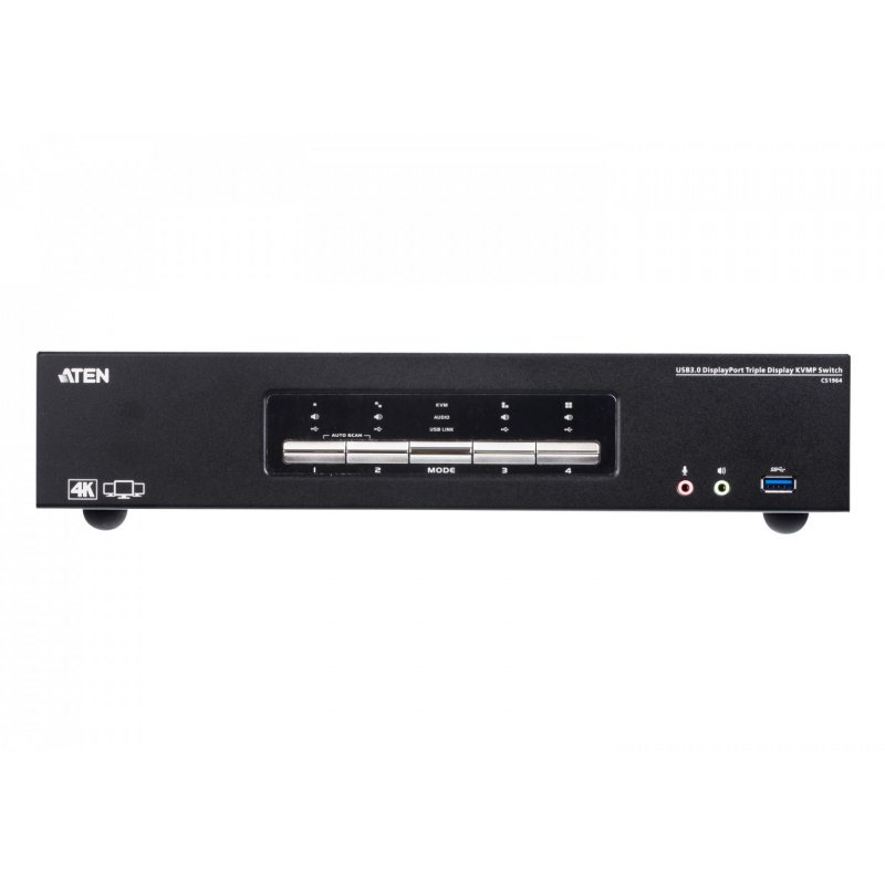 ATEN 4-Port USB 3.0 4K 3-fach Displ KVMP | CS1964