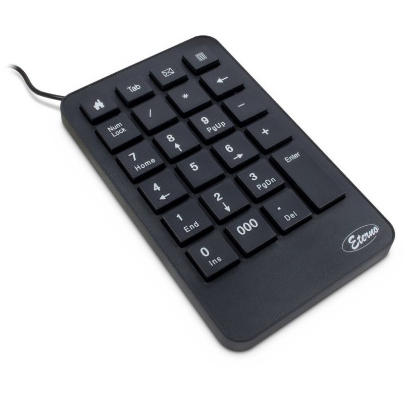 Inter-Tech KB-120 clavier numérique Universel USB Noir