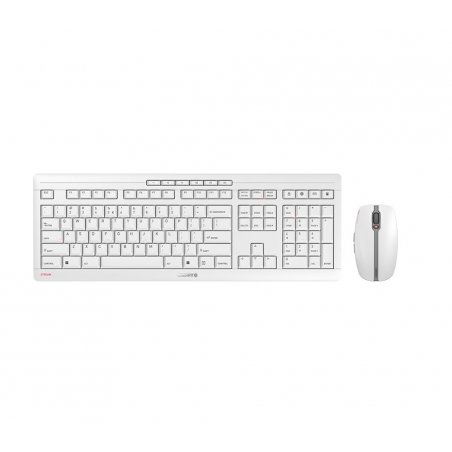 CHERRY Stream Desktop Recharge keyboard Mouse included RF Wireless QWERTY English Grey