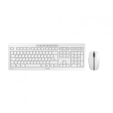 CHERRY Stream Desktop Recharge keyboard Mouse included RF Wireless QWERTY English Grey