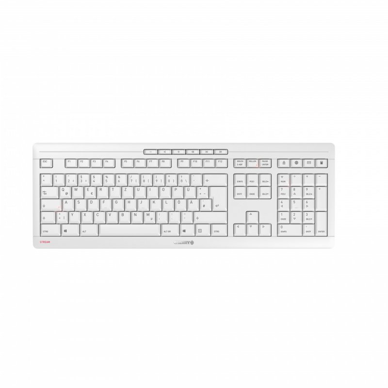 Cherry STREAM DESKTOP RECHARGE GB     gy | Keyboard + Mouse Set grey
