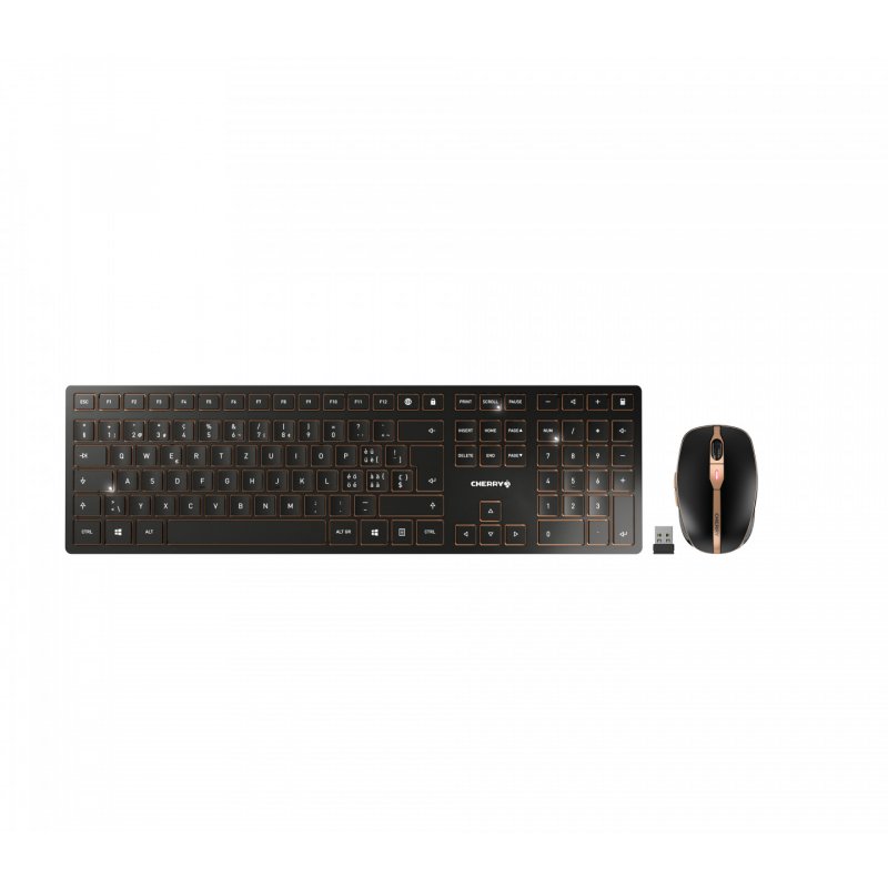 Cherry DW 9100 SLIM             CH bk/bn | CH Tastatur Layout