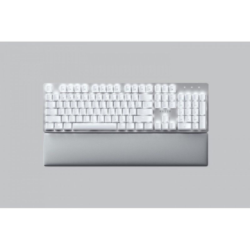 Razer Pro Type Ultra clavier USB + RF Wireless + Bluetooth QWERTY Allemand Blanc