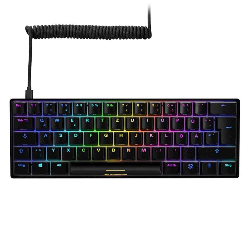 Sharkoon SGK50 S4 clavier USB QWERTZ Allemand Noir