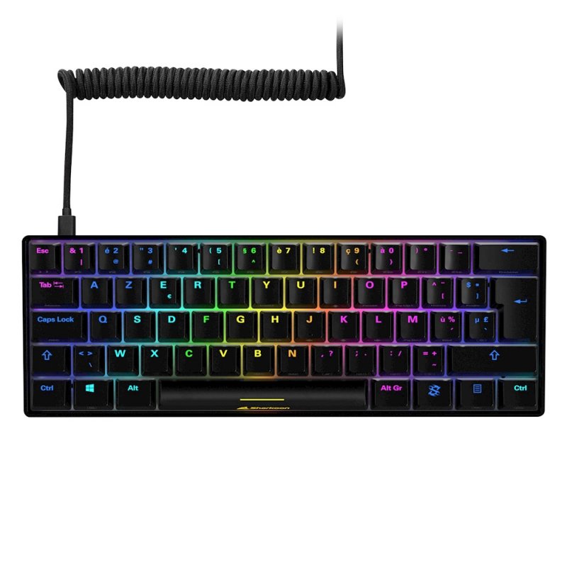 Sharkoon SGK50 S4 clavier USB AZERTY Français Noir