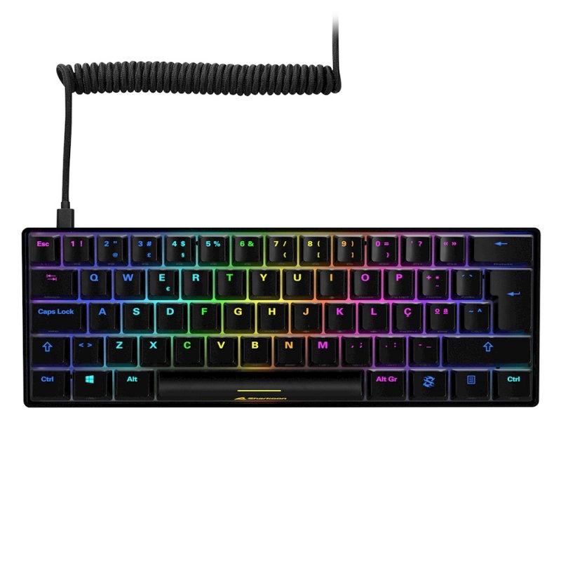 Sharkoon SGK50 S4 clavier USB QWERTY Italien Noir