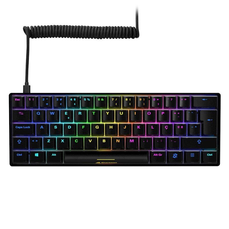 Sharkoon SGK50 S4 clavier USB QWERTY Portuguais Noir