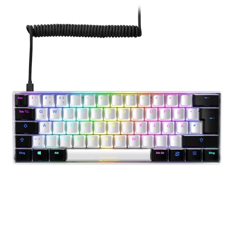 Sharkoon SGK50 S4 clavier USB QWERTZ Allemand Blanc