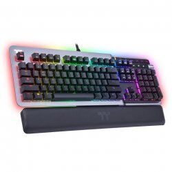 Thermaltake Argent K5 RGB clavier USB QWERTY Anglais Titane