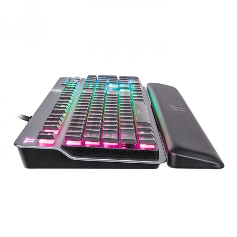 Thermaltake ARGENT K6 RGB clavier USB QWERTZ Allemand Titane