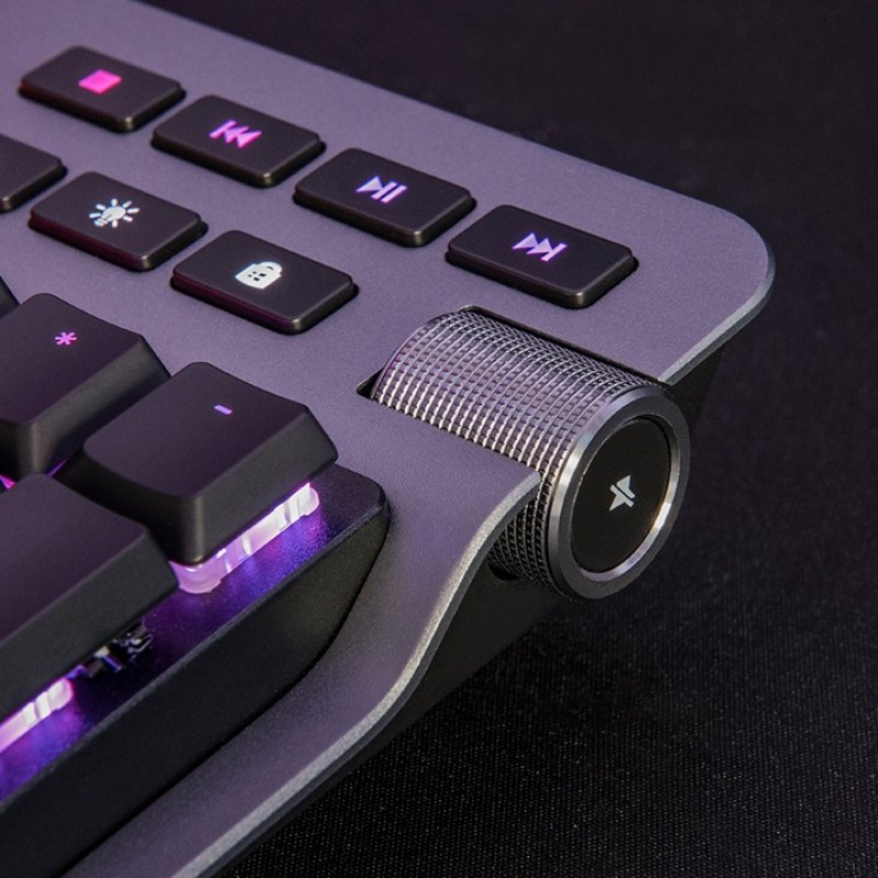 Thermaltake ARGENT K6 RGB clavier USB QWERTZ Allemand Titane