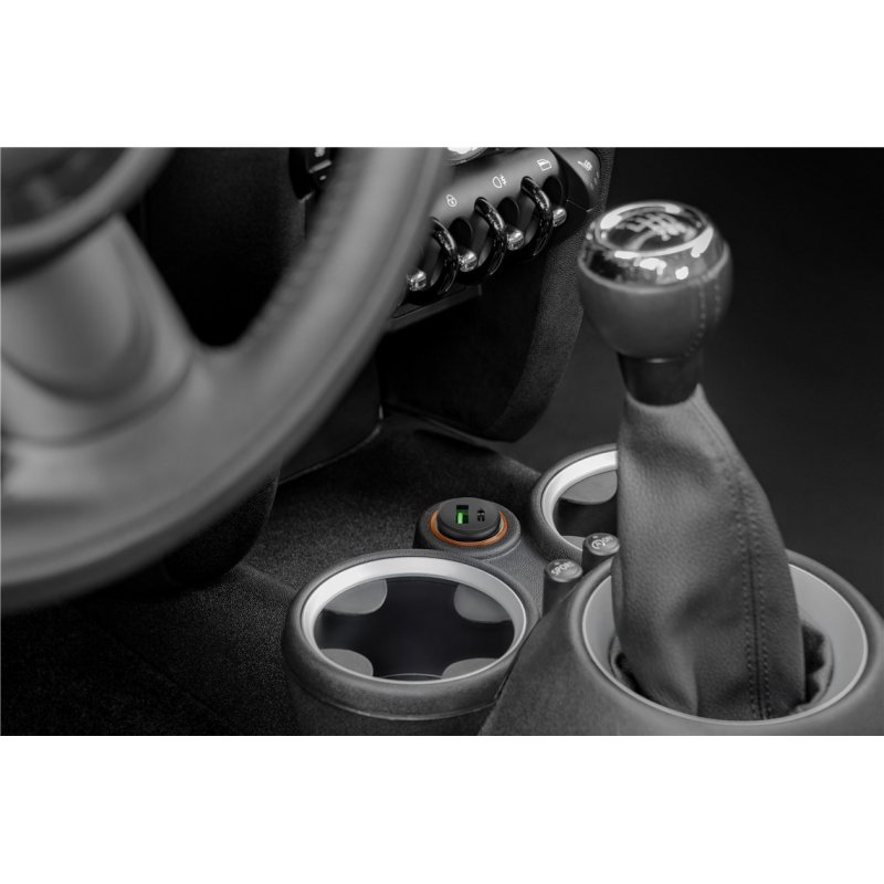 Goobay KFZ USB 2P 27W USB-C PD+QC3.0  bk | 59521