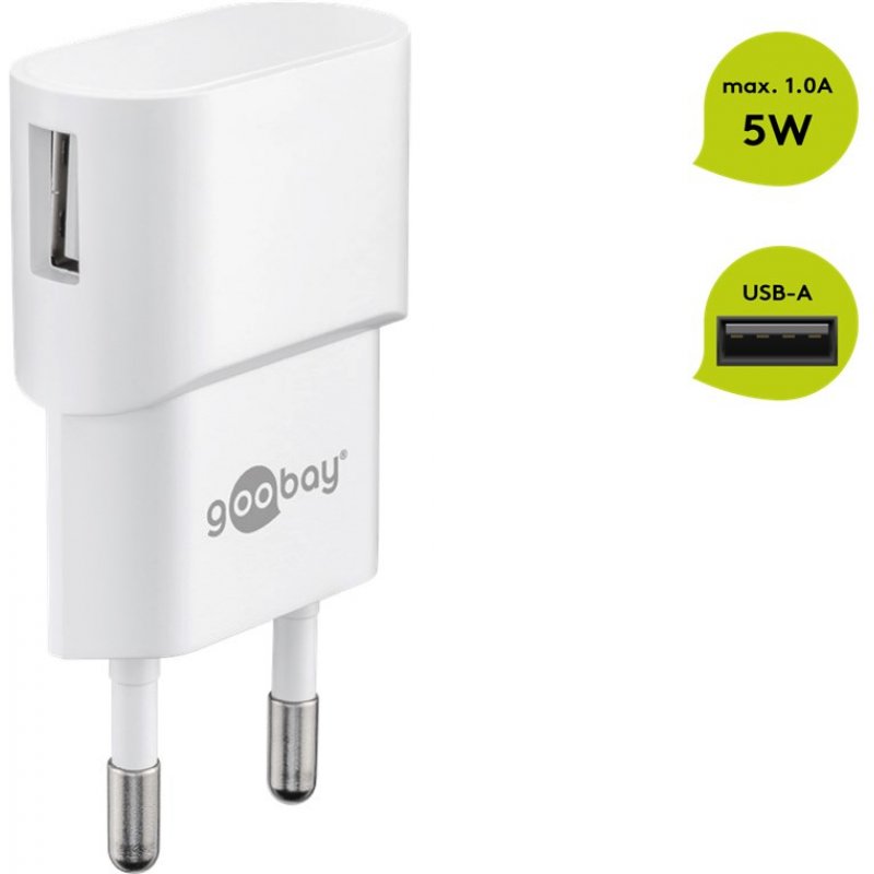 Goobay USB Charger (5 W) White