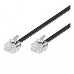 Goobay 10m RJ-11 Cable Black