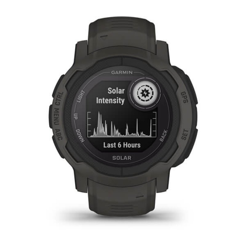 Garmin Instinct 2 Solar 2,29 cm (0.9") MIP 45 mm Numérique 176 x 176 pixels Graphite GPS (satellite)