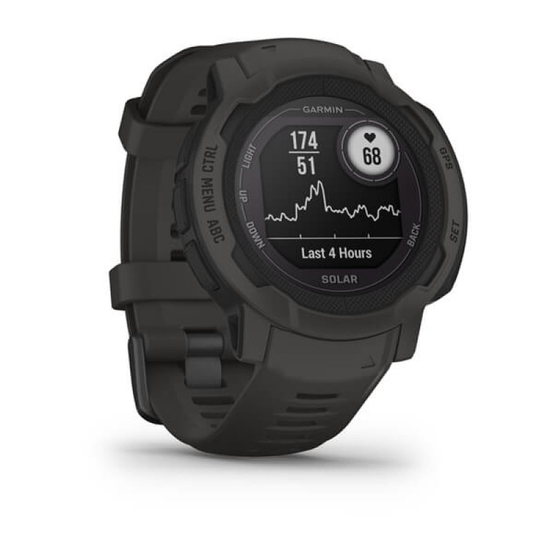 Garmin Instinct 2 Solar 2.29 cm (0.9") MIP 45 mm Digital 176 x 176 pixels Graphite GPS (satellite)
