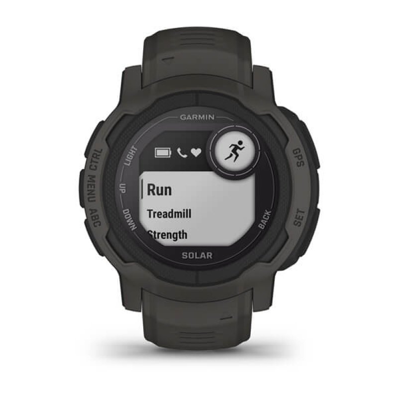 Garmin Instinct 2 Solar 2,29 cm (0.9") MIP 45 mm Numérique 176 x 176 pixels Graphite GPS (satellite)