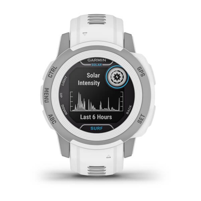 Garmin Instinct 2S Solar Surf 2.01 cm (0.79") MIP 40 mm Digital 156 x 156 pixels Grey, White GPS (satellite)
