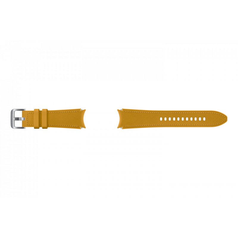 Sam Hybrid Leather Band 20 mm ye | für Galaxy Watch 4/Classic Mustard