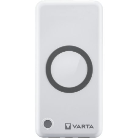 Varta 57913 Lithium Polymère (LiPo) 10000 mAh Recharge sans fil Blanc