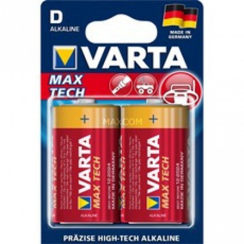Varta MAX TECH 2x Alkaline D Single-use battery