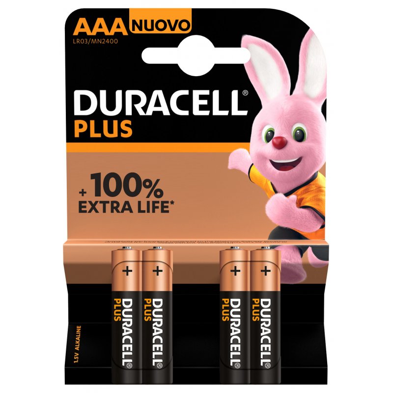 Duracell Alka Plus AAA 4er-Pack