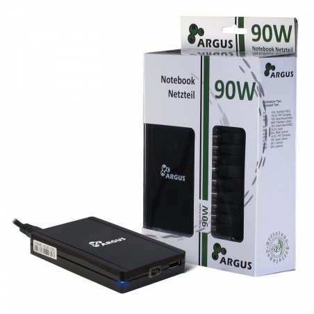 Inter-Tech Argus USN90-UCB adaptateur de puissance & onduleur Universel 90 W Noir