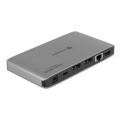 DELOCK Thunderbolt 3 Dockingst.  8K gy | DUAL DisplayPort/USB/C/SD/LAN